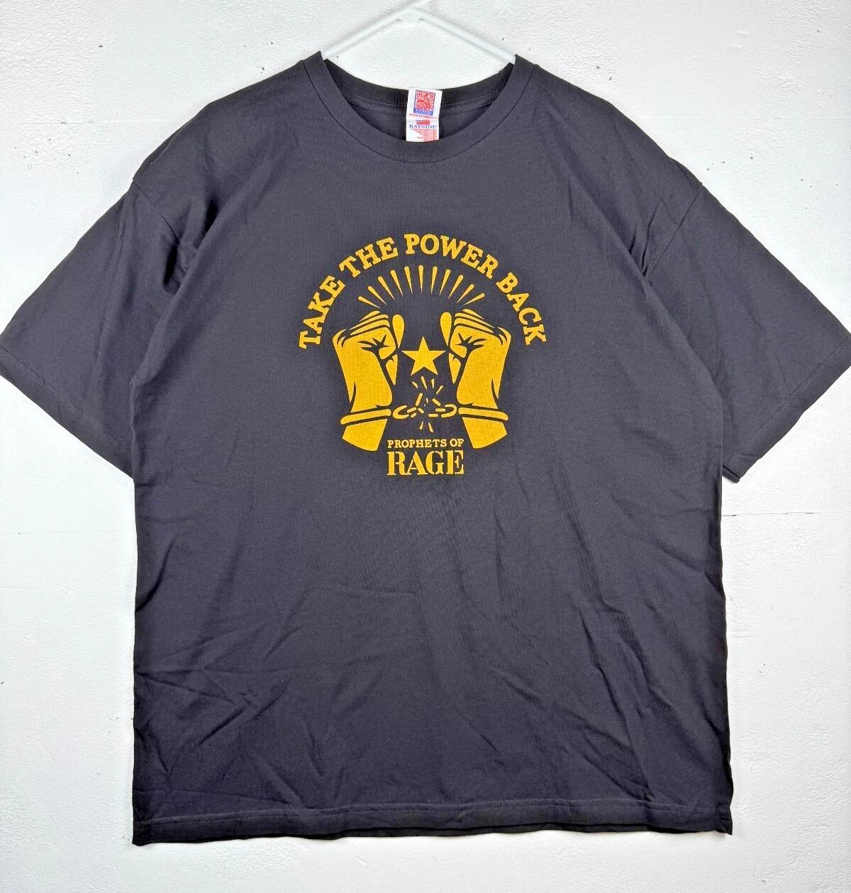 Size XL - Prophets of Rage Take The Power Back Graphic T-Shirt Black S