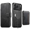 iPhone 17 Pro Flip Case: Card Slot, Magnetic, Wireless Charging Stand, Leather S25U