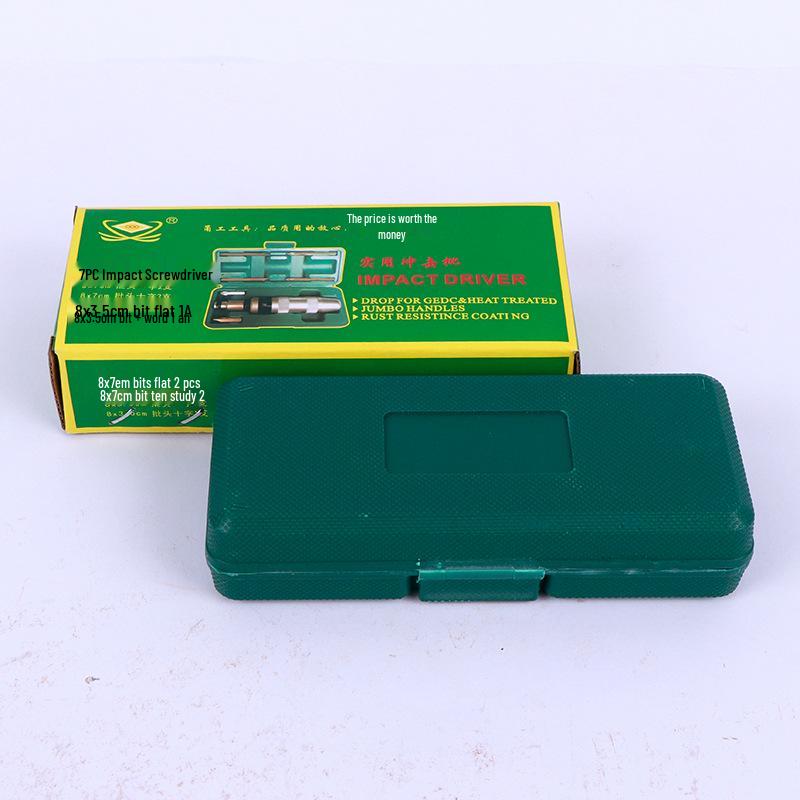 Yonggong 7-Piece Impact Screwdriver Set In Tin Box