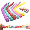 Soft Rubber Tpr Decompression Elastic Release Colorful Noodle Rope Decompression Stretch Smooth Caterpillar Pull Bracelet