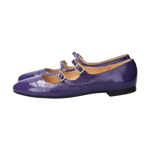 Fabio Rusconi Damen Mary Jane Ballerinas mit Doppelriemen Sacket, Blau, Größe 25.5cm