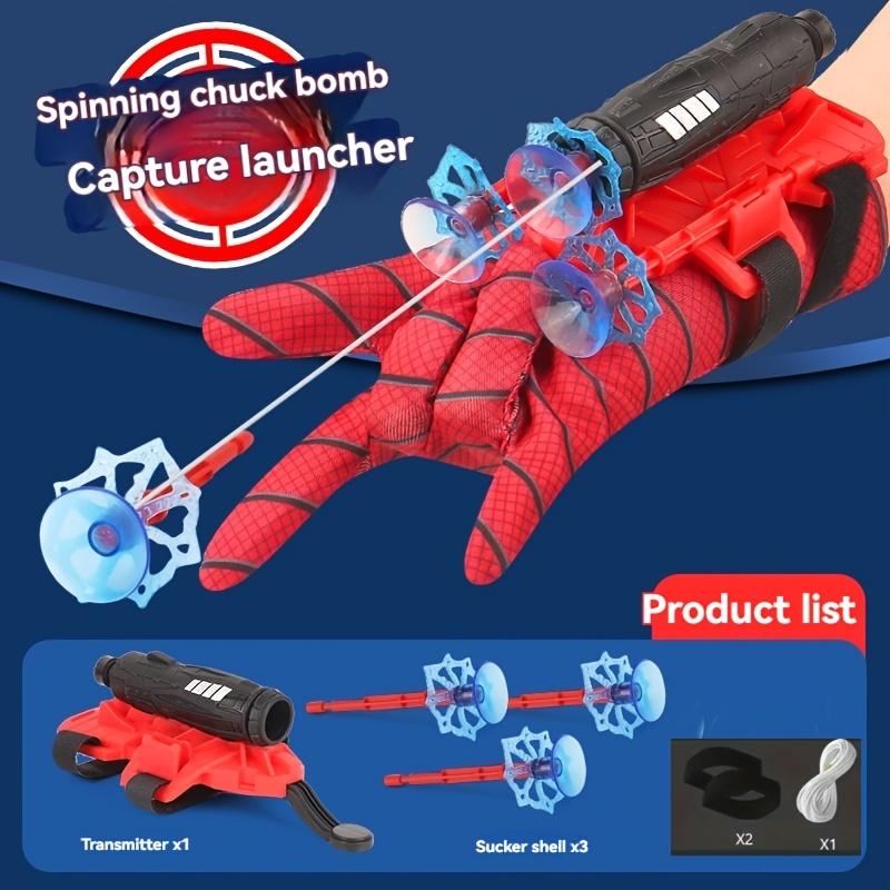 Spider Gloves Man Web Shooter for Kids, Launcher Spider Kids Plastic Cosplay Glove Hero Movie Launcher Wrist Toy Set Funny Decorate Children Funny