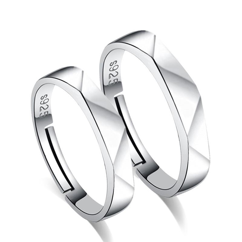 Classic Couple Rings For Men Women CZ Stone Trendy Wedding Lovers' Ring Jewelry Romantic Valentine's Day Present Ring Accessory