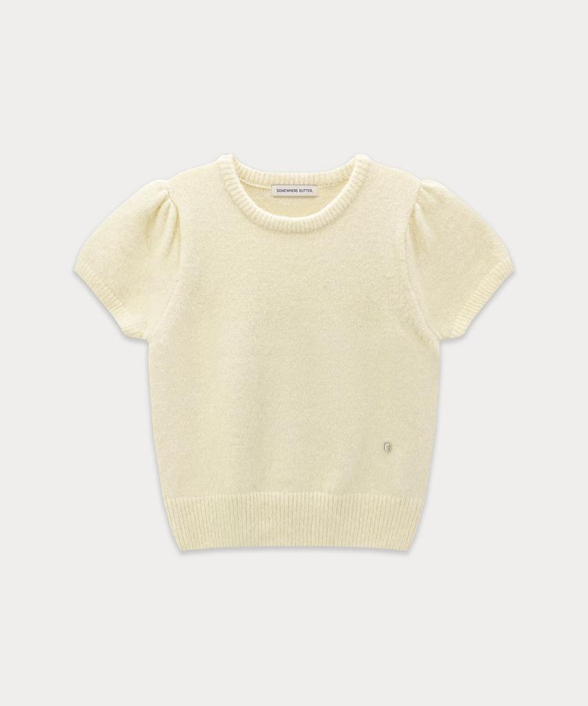 Sseomweeobeoteo Emma Half Puff Knit - Cream