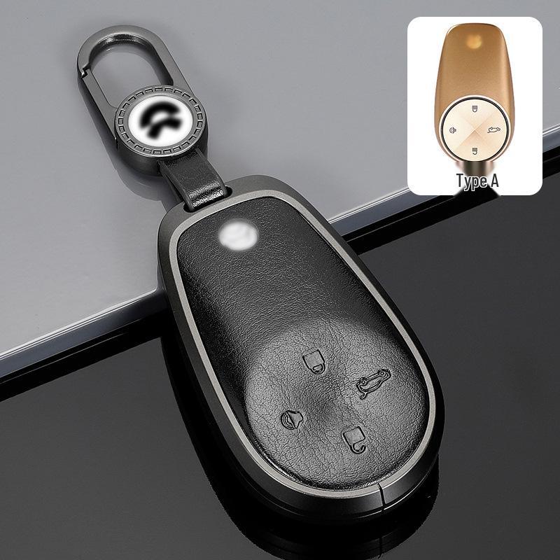 NIO ES6/ET7/ES8/ES7/EC6 Car Key Case - 2022 Model, Protective Shell with Buckle
