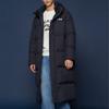 Fila Fleece Hooded Long Printed Letter Down Jacket Men Outerwear Dark-Blue FS2DJB4003X-INA
