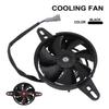 Motorcycle Radiator Fan 4 Inches Cooling Thermal Fan 12V Motor Universal for 50-250cc Dirt Pit Bike ATV UTV Go Kart Quad Motocross