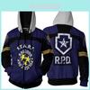 Rpd Evil Resident Stars Raccoon Hoodie Sweater Cosplay Sweatshirt Zipper Jacket