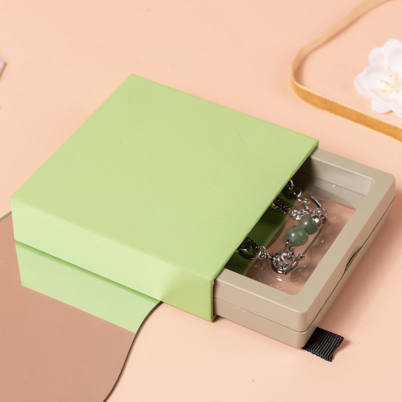 Aufbewahrungsbox für Nagelkunst mit PE-Folie und farbiger Kartenhülle