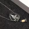 Water Drop Openable Necklace Glaze Bottle Mini Bottles Necklace Glaze Vial Pendant  Keepsake