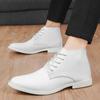 Moda 2024 Nuove Scarpe Casual in Pelle da Uomo Classiche Bianche Scarpe Derby da Uomo Moda Punta Acuta Scarpe Eleganti Uomo Oxford