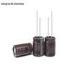 Aluminum Electrolytic Capacitor 400V 6.8UF, High-Frequency, Lightning Surge Protection, PET, 8x12 Brown.