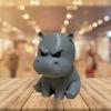 Creative Miniature Hippo Decoration Gradient Color Angry Little hippo  Landscaping Decoration