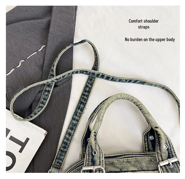 2025 Autumn Women's High-End Luxury Denim Shoulder Bag