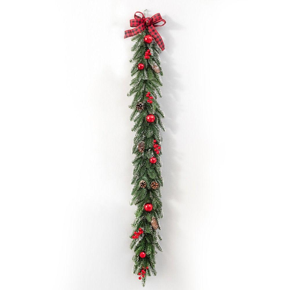 Pinecones Xmas Tree Garland DIY Window Hanging Decor Pendant Wall Hanging Floral Wreath  Window