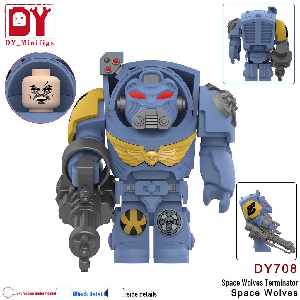Dark Source Warhammer Terminator Ultramarine & Blood Angels Building Block Minifigure DY701-708