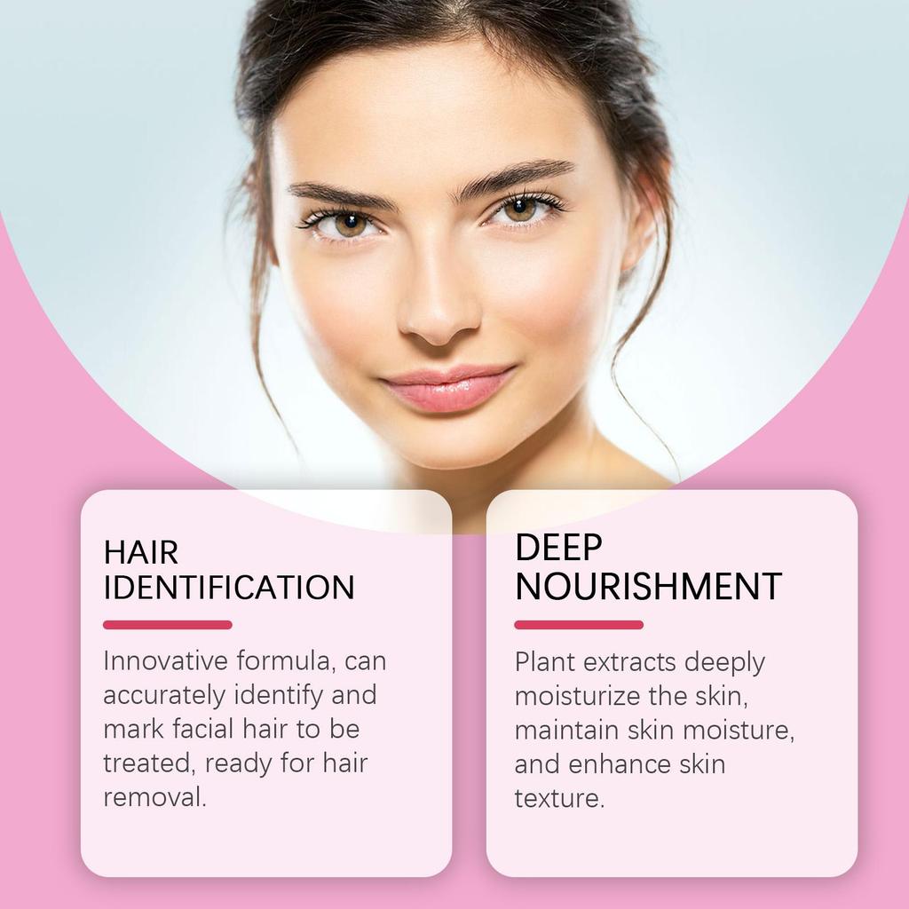 100ml Gesichtshaar-Identifikationsspray Gesichtsklärung Weichmachendes Haar Sanft Nicht-Reizend Haarentfernungsspray