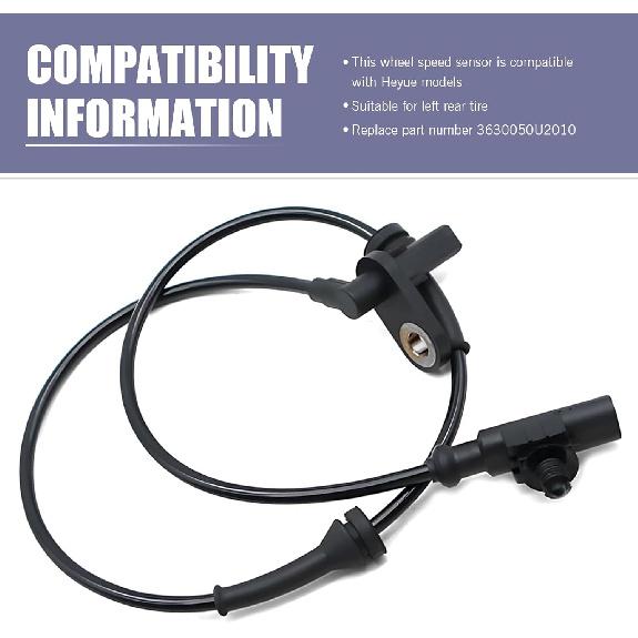 Wheel Speed Sensor, Anti-Lock Brakes Rear Left Side Wheel ABS Sensing Cable, Quick Retrofit Replacement OEM #3630050U2010 Accessories, Suitable for