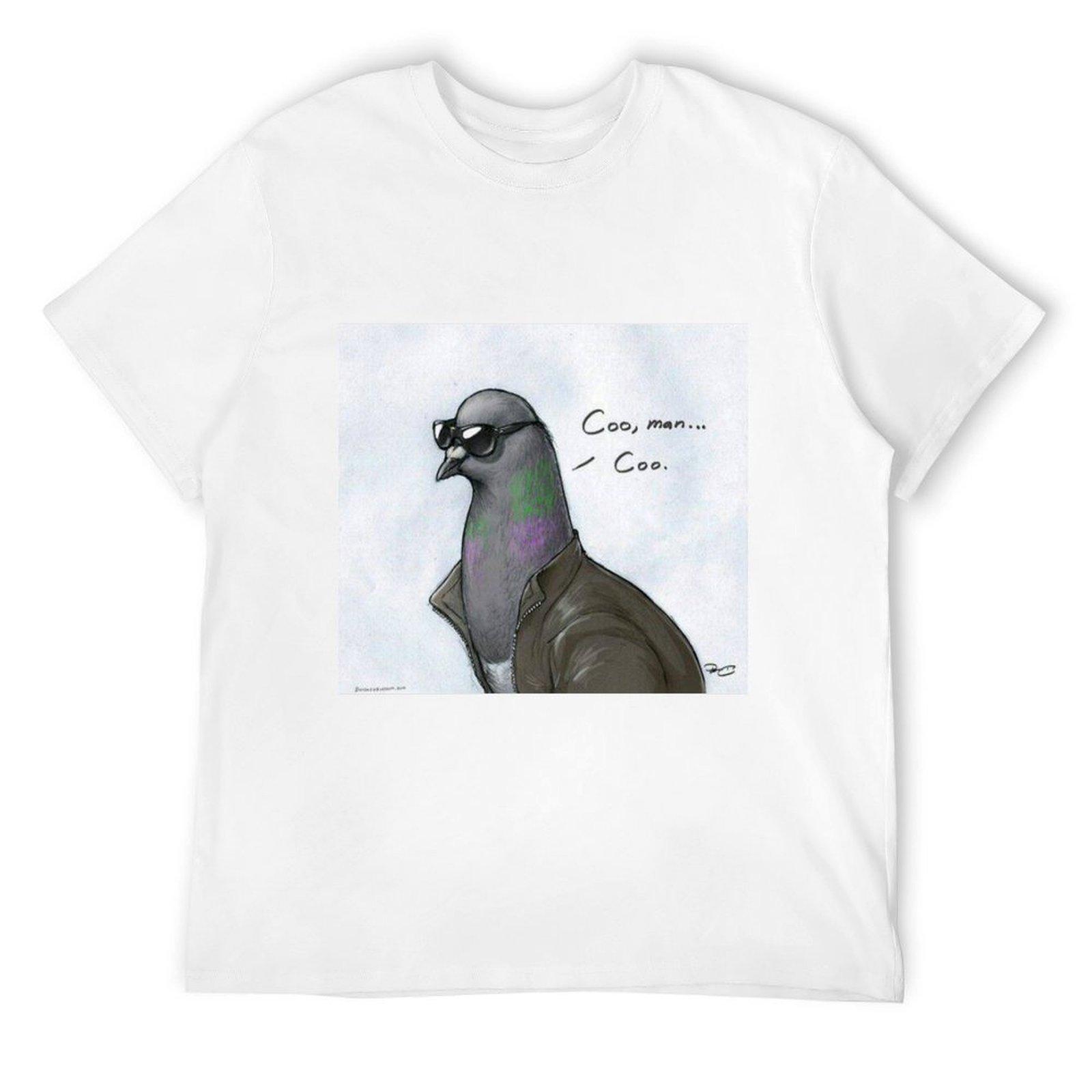 Coo  Man, Coo  Pigeon T-Shirt heavyweights vintage anime shirt blanks luxury clothes men S
