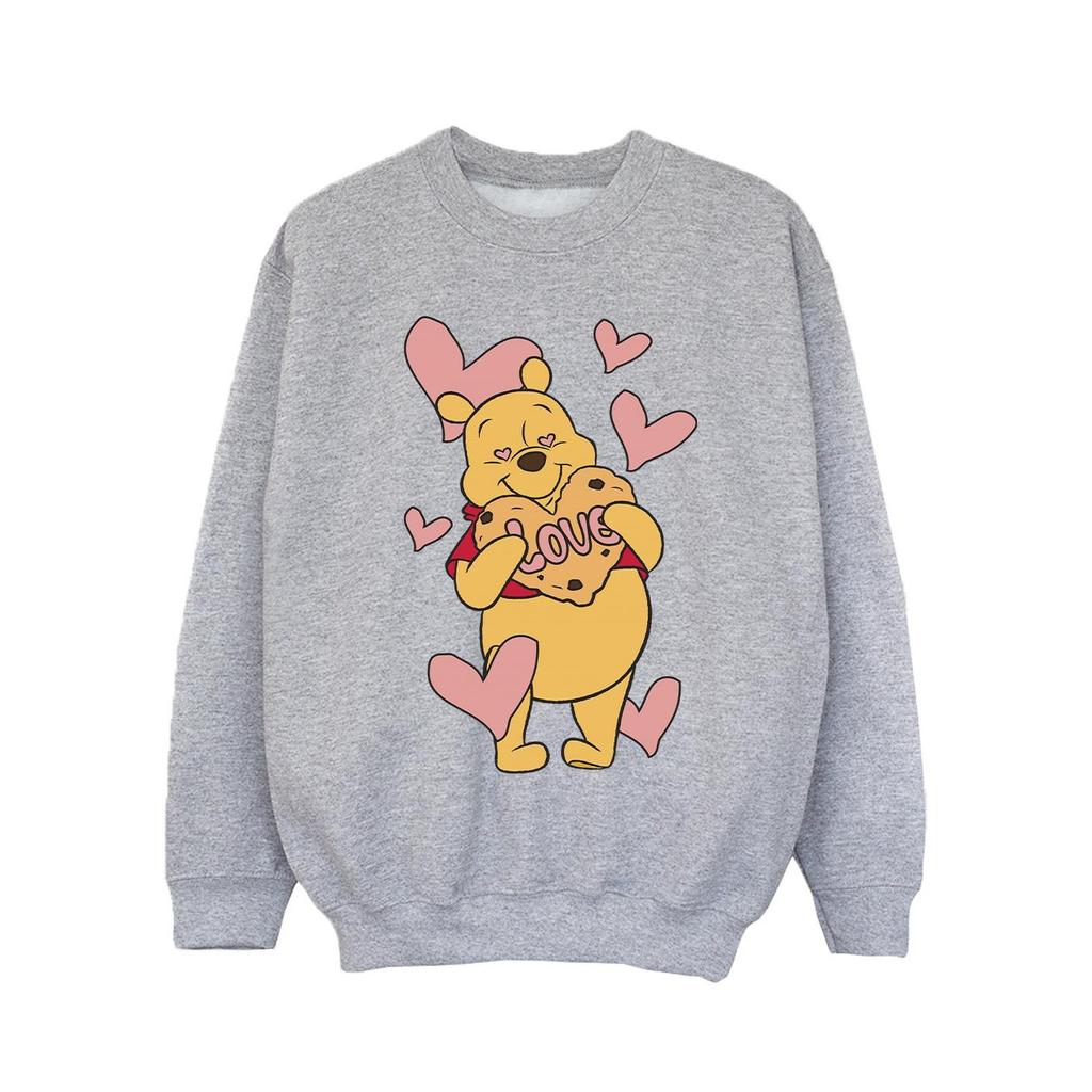 Winnie the Pooh Girls Love Heart Cookie Sweatshirt