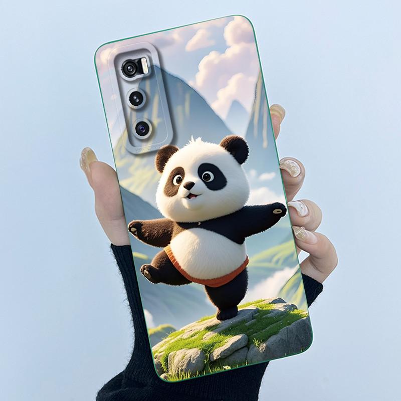 For Vivo V20 SE Case V2022 V2023 Lovely Cartoon Cat Liquid Silicone Soft TPU Shockproof Bumper For Vivo V20SE Phone Cover Funda