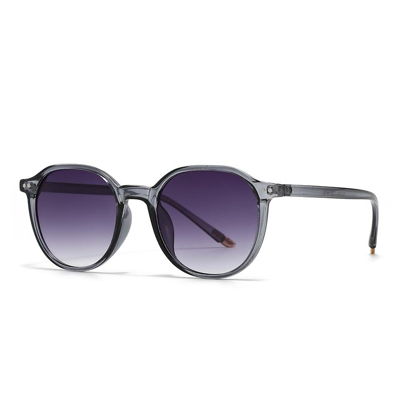 

New European and American Cross-Border Trendyy Street Photography Retro Literary Sun Glasses Modern Charm Ins Style Round Sunglas W140764WW-