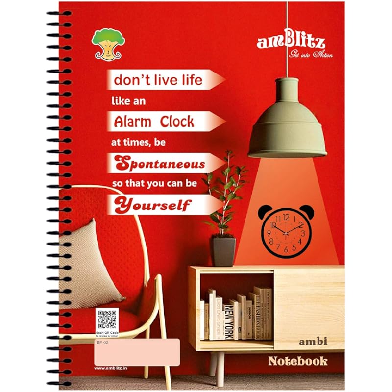 amblitz Spiral Notebook - A4-500 pages - Unruled