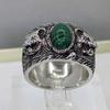 Sace Gems The Tiger Head 6*9mm Malachite Bărbați Inel 925 Sterling Silver Bijuterii fine Cadou de logodnă de nuntă