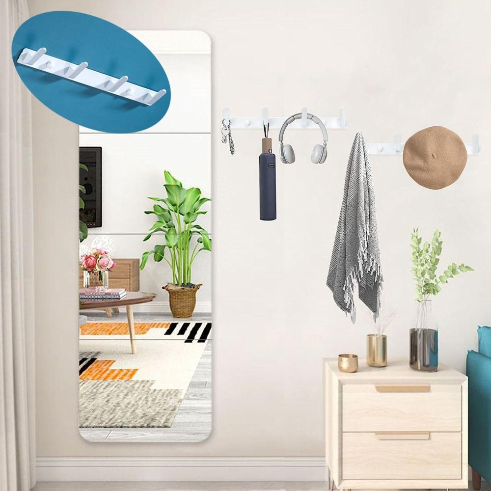 

2Pcs 4 Metal Hooks Key Hook 13.38 ×1.18 Towel Hook High Quality Coat Rack Entryway