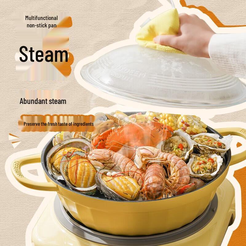 Buydeem 28cm Multi-functional Non-stick Soup & Stew Pot
