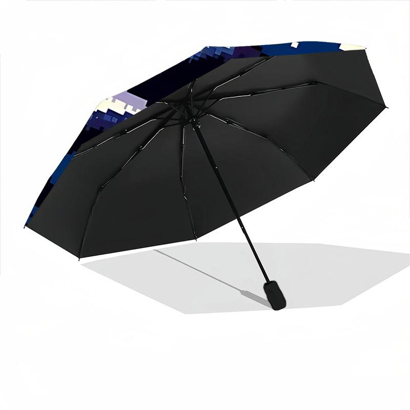 1pc Moon Cat Automatic Open/Close Umbrella, Windproof, Folding Compact Umbrella with Lightweight Design for Women/Men093