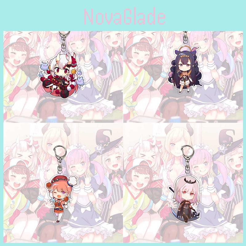 Exquisiter Hololive Vtuber Acryl-Schlüsselanhänger-Anhänger mit wunderschönen Charakterdesigns für Sammler