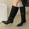 Eilyken Street Style Thin High Heels Pointed Toe Women Knee-High Boots Autumn Winter Party Prom Ladies Shoes