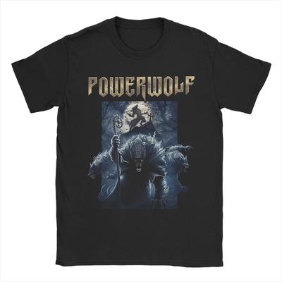 Men Powerwolf Band T Shirt  Pure Cotton Clothing Fashion Short Sleeve Crewneck Tees Gift Idea T-Shirt