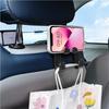 Car Sticker 2025 Hot Car Back Seat Hook Hanging Storage Mobile Phone Holder Stand Lazy Rear Seat Phone Bracket For Peugeot 207 3