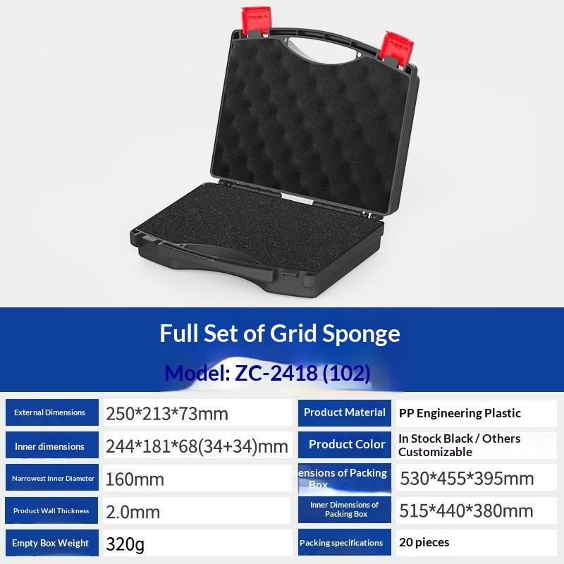 1Pcs Lightweight Plastic Storage Case Portable Multifunction Hardware Tool Box For Instruments Outdoor & Indoor Use