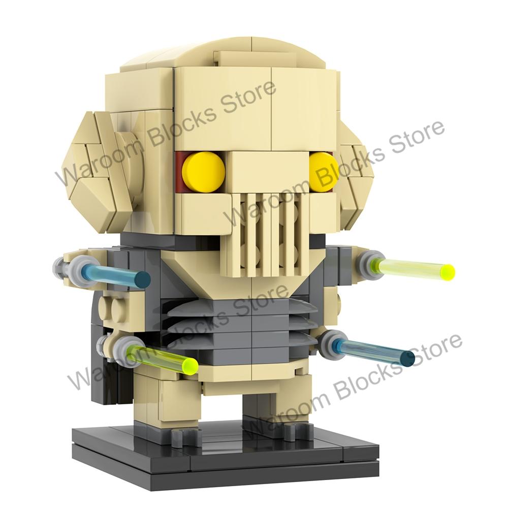 MOOXI MOC Space War Brickheadz Interstellar Sci-Fi Robot Compatible Figures Building Blocks Adults Toys For Children Gift Bricks