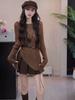 Lazy wind irregular hem hollow women's new Korean knitted top women