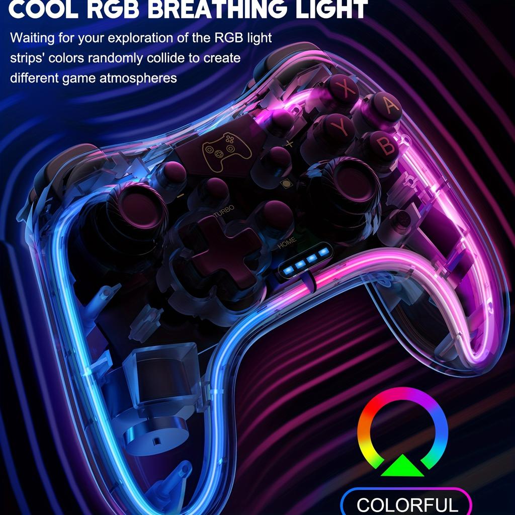 Kontroler przełącznika kompatybilny ze switchem/lite/kontrolerem OLED Kontroler Switch Pro z funkcją budzenia RGB Breathing LED