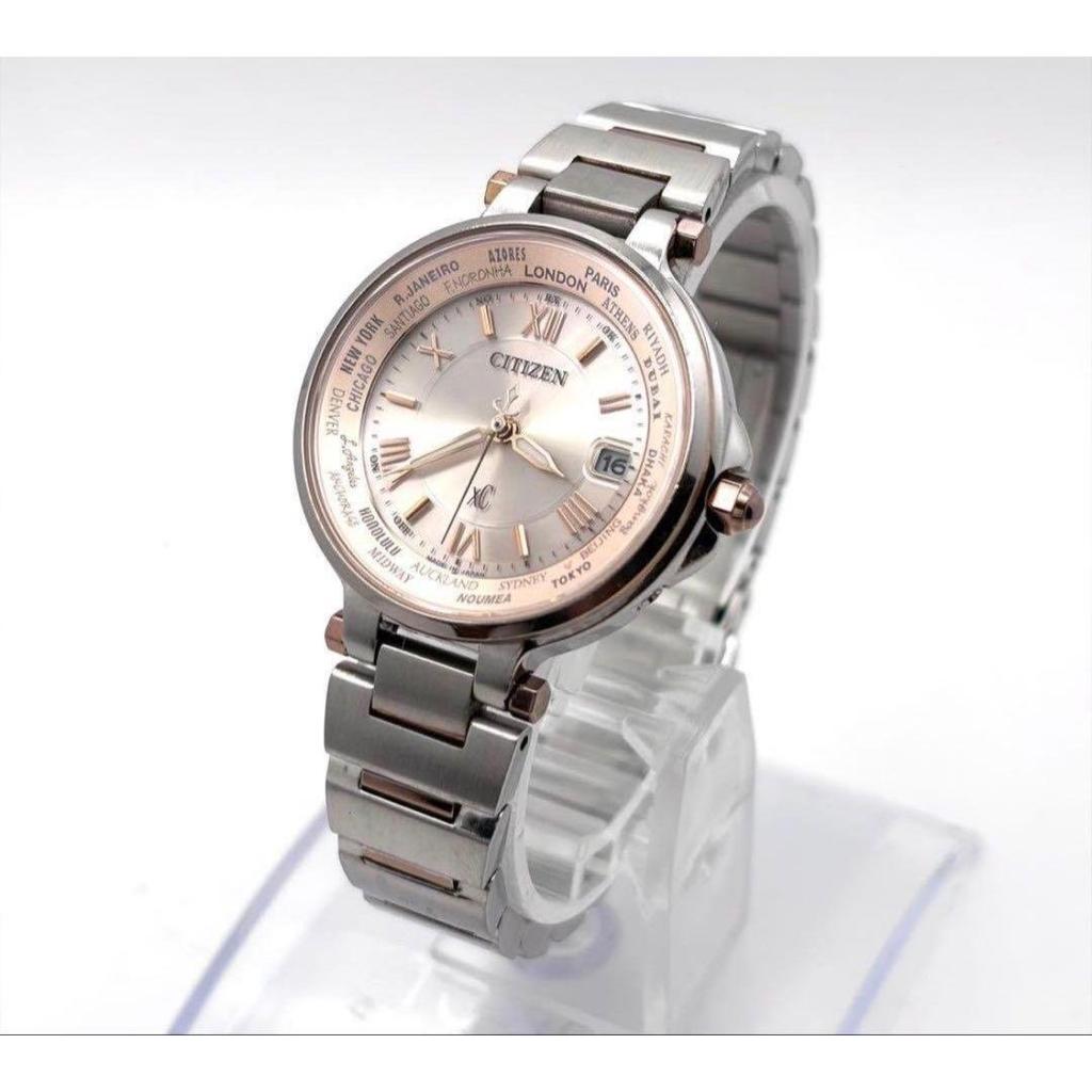 Used [Working Item] Citizen xC Happy Flight Eco Drive Radio Controlled Watch Ladies