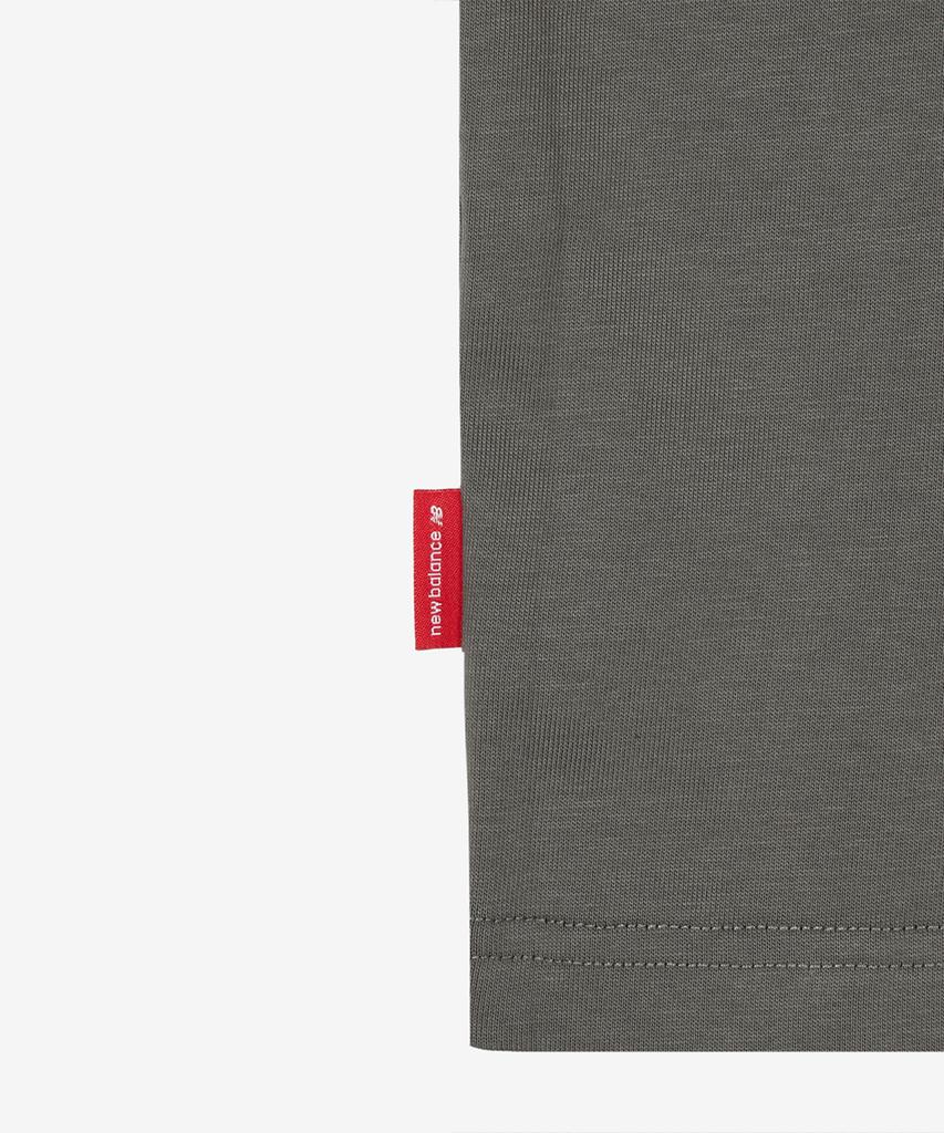 Nyuballanseu Nbneg21443 / Uni Essential Signature Short Sleeve T-Shirt (Gray Khaki)