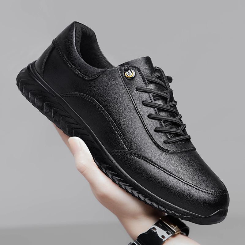 Modische Herrenschuhe aus echtem Leder Bequeme handgefertigte Skateboard-Schuhe für Herren Warme Plüsch-Winter-Sneaker Leichte Herren-Sportschuhe