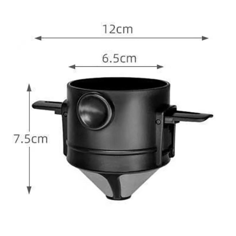 Foldable Portable Coffee Filter Coffee Maker Stainless Steel Drip Coffee Tea Holder Reusable Paperless Pour Over Coffee Dripper