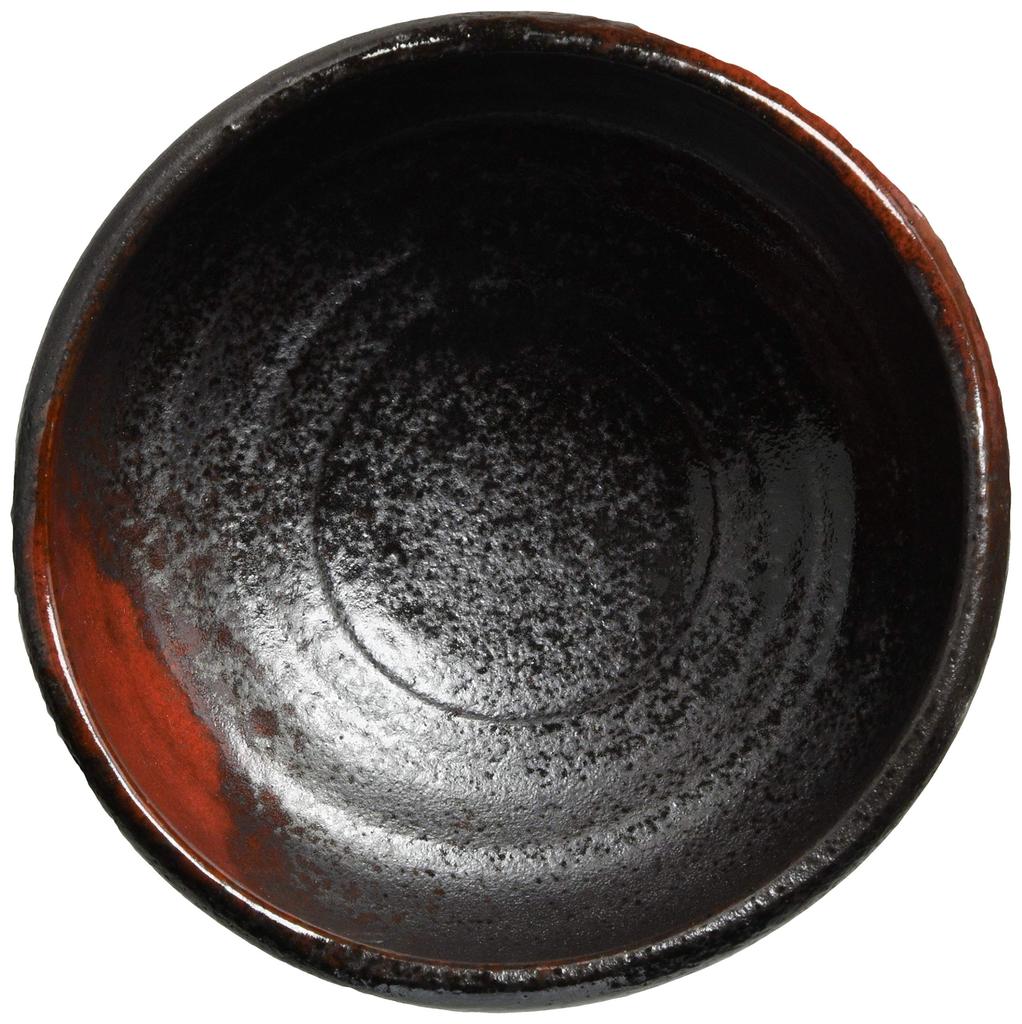 Mino ware Matcha bowl, red, made in Japan, 505-39