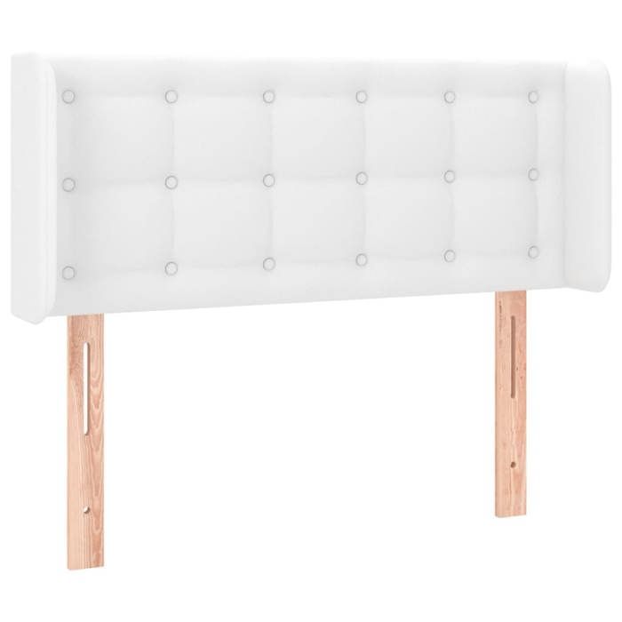 Tête de lit - MAISON EXCLUSIVE - 103x16x78/88 cm (avec oreilles) - Similicuir - Hauteur réglable - Pieds bois