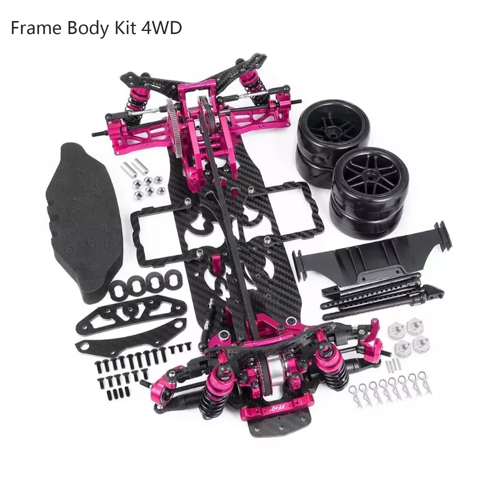

Frame Body Kit 4WD Upgrade Part for Sakura D4 AWD 1:10 RC Drift Car фіолетовий