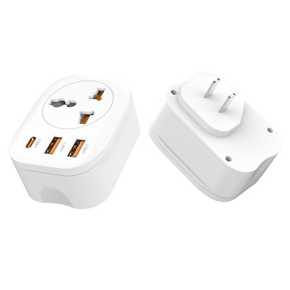 Type C Multi Socket Fast Charging Wall Socket Extender Multifunction Power Socket  PC