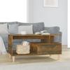 819617 vidaXL Coffee Table Smoked Oak 90x49x45 Cm Engineered Wood