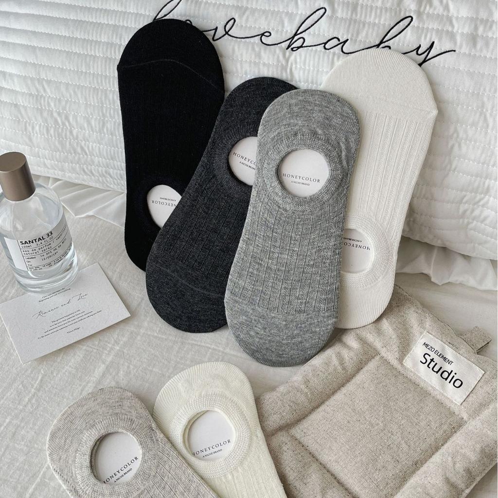 Boat Socks Are Non-Slip And Do Not Fall Off, And Summer Anti-Odor Mesh Invisible Socks Are Thin And Solid Color Shallow Socks