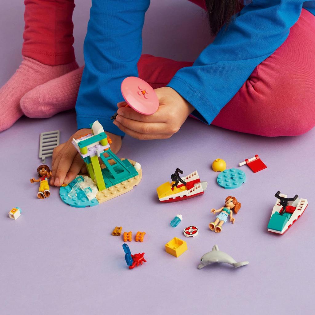 LEGO Friends Water Scooter Toy Birthday Present Block Educational Girls Boys Children 5 Years Old 6 Years Old 7 Years Old 8 Years Old Pretend Play